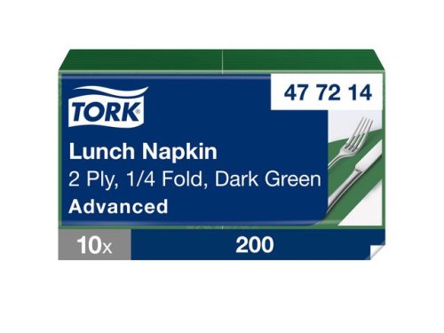 Servett TORK Lunch 2-lag 200/fp m.grn