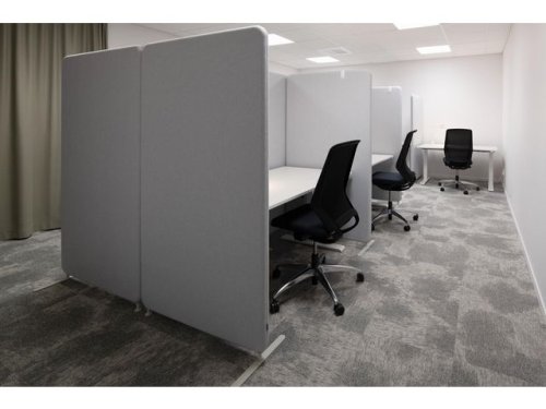 Golvskrm Softline 100x150x3cm ljusgr
