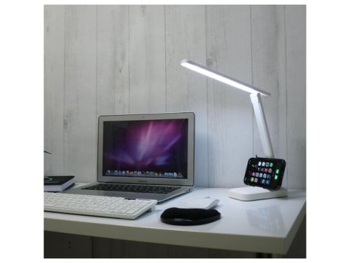 Skrivbordslampa UNILUX Kapa Led vit