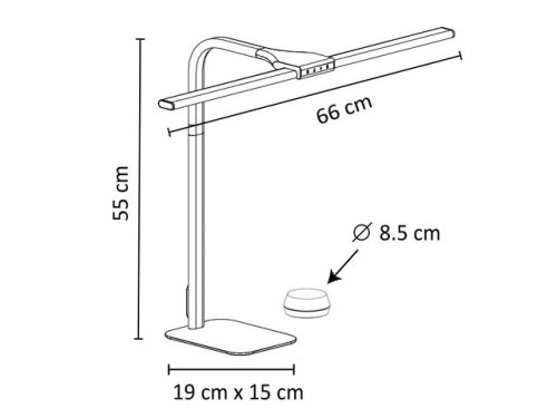 Skrivbordslampa UNILUX Strata base svart