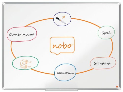 Whiteboard NOBO premium stl 120x90cm