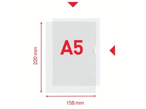 Aktmapp ESSELTE A5 0,115 klar 100/FP