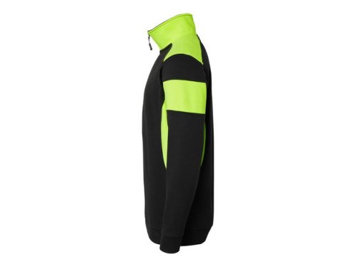 Sweatshirt halfzip 222 sv/fluor. gul XS