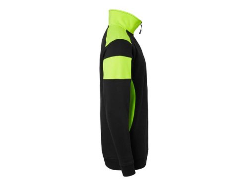Sweatshirt halfzip 222 sv/fluor. gul XS