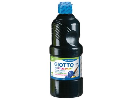 Akrylfrg Giotto 500 ml svart