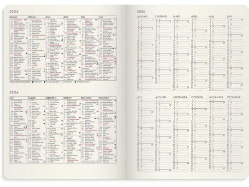 Kalender Agency Forma Deluxe 2026 brun