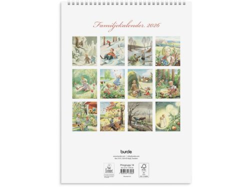 Familjekalender Kerstin Frykstrand 2026
