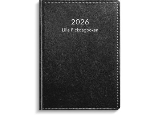 Lilla Fickdagboken 2026 konstlder svart