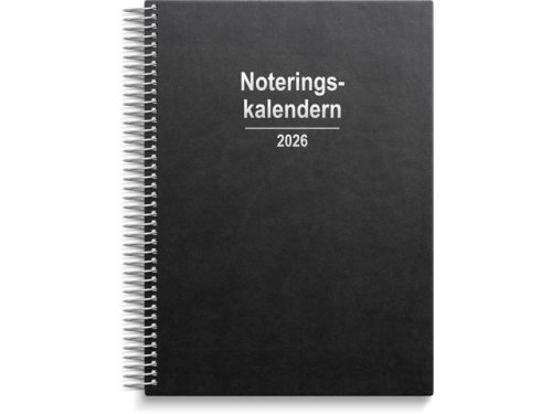 Noteringskalendern 2026 svart
