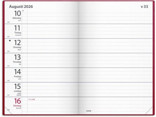 Fickagenda 2026 rd