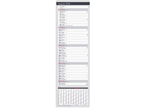 Stor Bordskalender Elegant 2026
