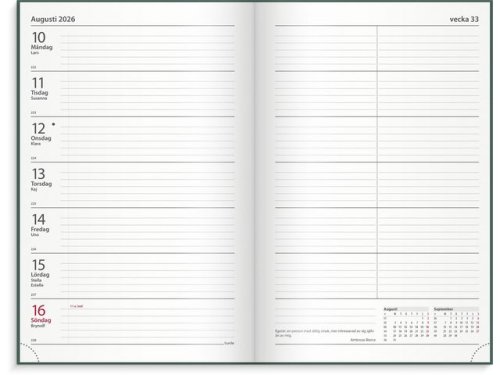 Kontorskalender 2026 grn