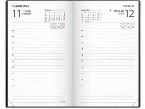 Kalender Lilla Agendan 2026 svart