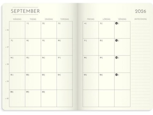 Kalender Weekly Deluxe 2026