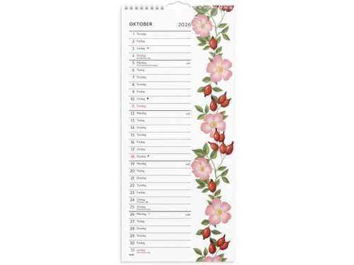 Vggkalender Lilla Blomsterkalender 2026
