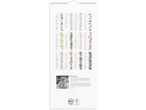Vggkalender Lilla Blomsterkalender 2026