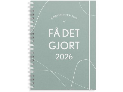 Kalender F det gjort 2026 grn