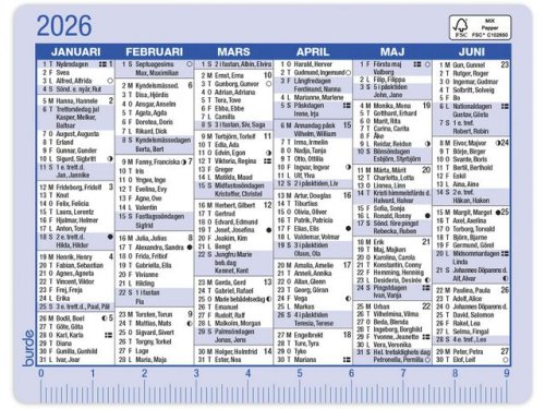 Kalenderkort 2026