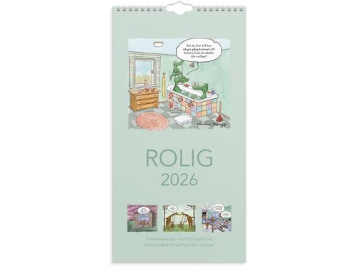 Familjekalender Rolig 2026