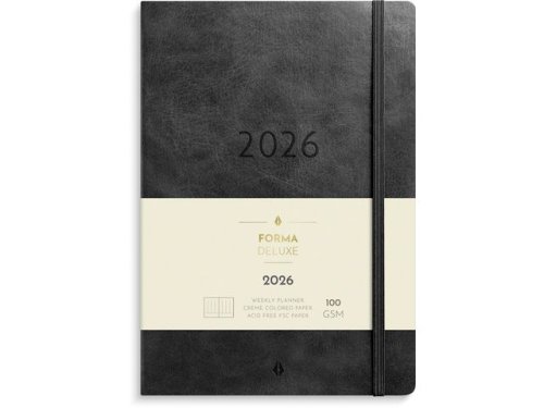 Kalender Agency Forma Deluxe 2026 svart