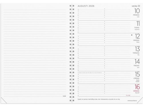 Stor Veckokalender refill 2026