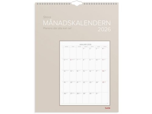 Vggkalender Stora Mnadskalendern 2026