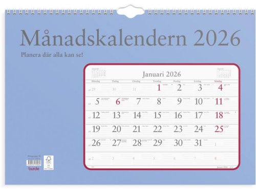 Vggkalender Mnadskalendern 2026