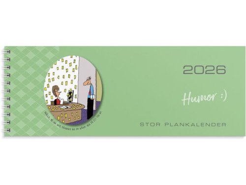 Stor Plankalender Humor 2026