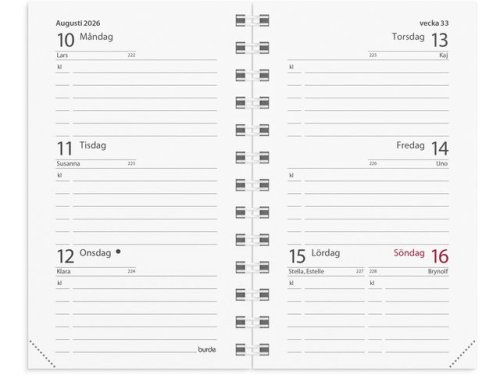 Kalender Mini refill 2026