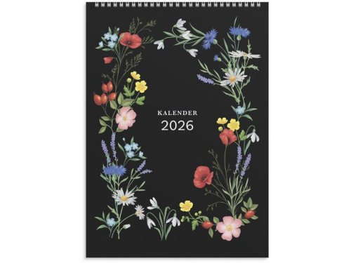 Vggkalender Illustrerad blomster 2026