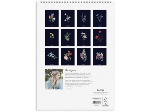 Vggkalender Illustrerad blomster 2026