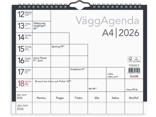 Vggkalender Vggagenda A4 2026