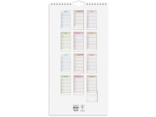 Familjekalender 2026 Tydlig