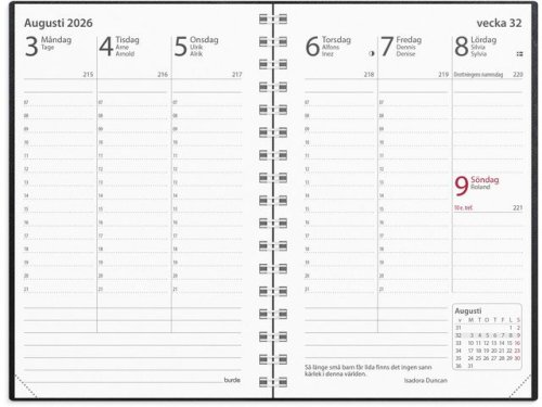 Kalender Prestige 2026 konstl spiral sv
