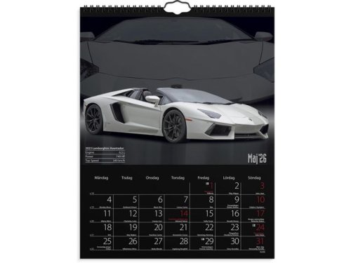 Vggkalender Bilar 2026
