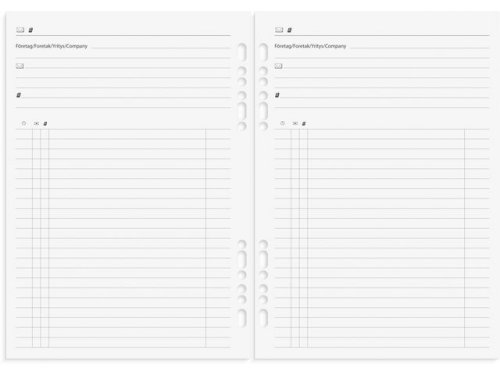 Business Systemkalender 2026 skinn brun