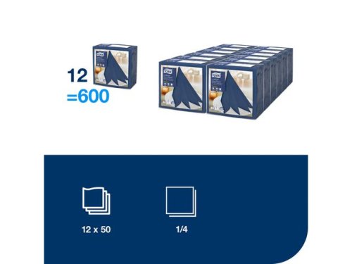 Servett TORK LinStyle bl 39x39cm 50/fp