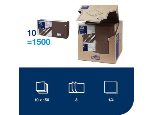 Servett TORK Lunch 3-lags brun 150/fp
