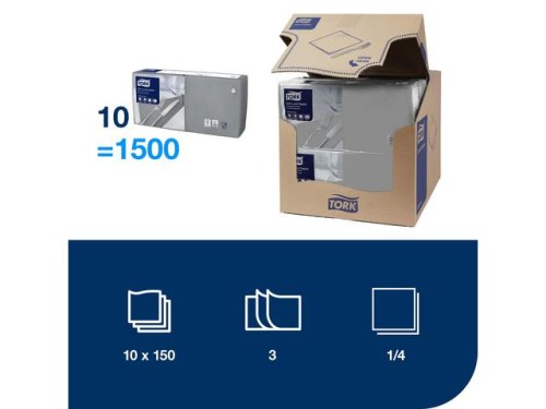 Servett TORK Lunch 3-lags gr 150/fp