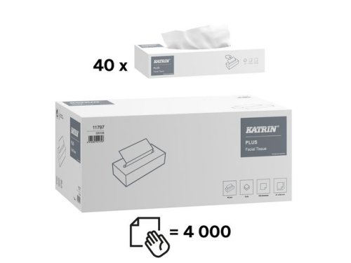 Ansiktsservett KATRIN Plus Facial 100/F