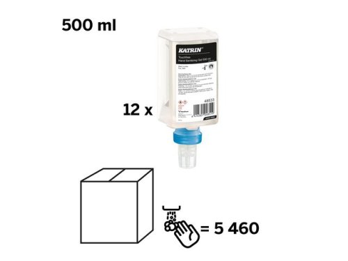Handdes. KATRIN Touchfree Gel 500ml