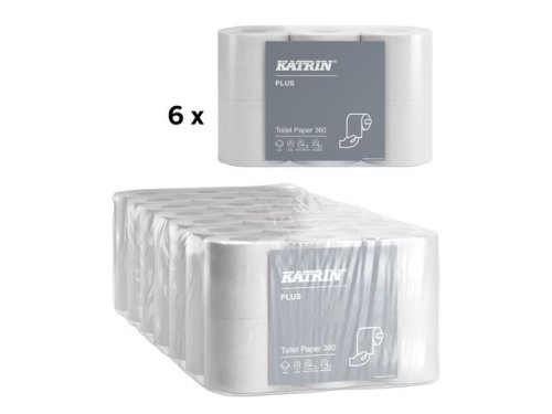 Toalettpapper KATRIN Plus 360 2-lag 42rl/fp  50m