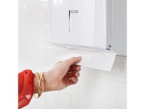 Dispenser KATRIN Handduk M vit metall