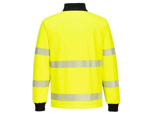 Sweatshirt PW3 Hi-Vis 1/4 Zip gul 2XL