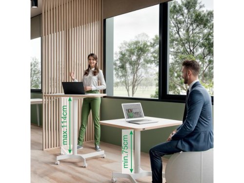 Bord LEITZ  Ergo hj och snkbart vit