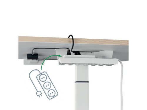 Bord LEITZ electrisk hj-snk vit