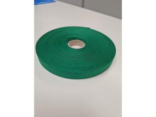 Bomullsband 50mx13mm grn