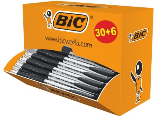 Kulpenna BIC Atlantis Vrdep svart 36/fp