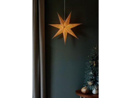Pappersstjrna 60 cm natur
