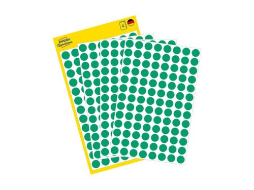 Frgkodningsprick AVERY 8mm grn 416/fp